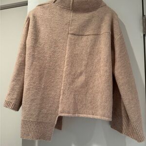 Cult Gaia Tan Cowl Neck Sweater